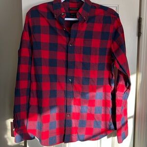 Banana Republic Red and Blue Plaid Shirt